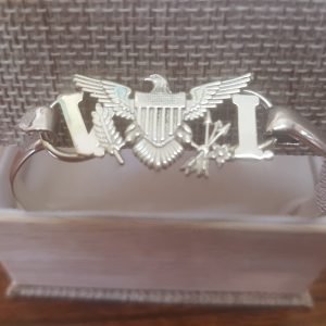 Women's 925 sterling silver VI flag bracelet