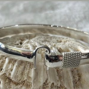 6 mm Sterling silver (925)hook bracelet .