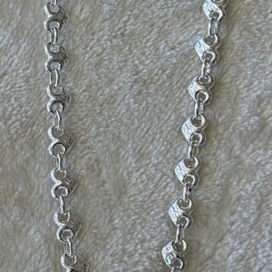 Sterling silver heart anklet