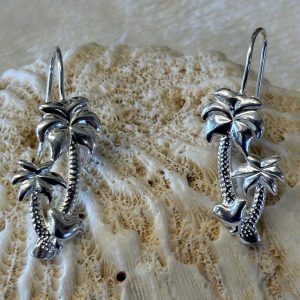 Sterling silver palm trees earrings.