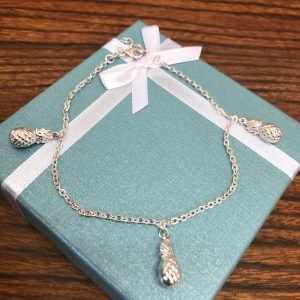 925 Sterling silver Pineapple adjustable Anklet.
