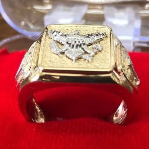 14 K solid gold VI Eagle men’s rin
