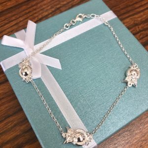 925 Sterling silver owls adjustable anklet