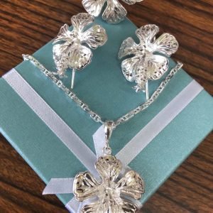 925 Sterling silver big natural hibiscus 🌺 collectio