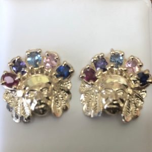 Solid 10 k gold Indian head earrings.