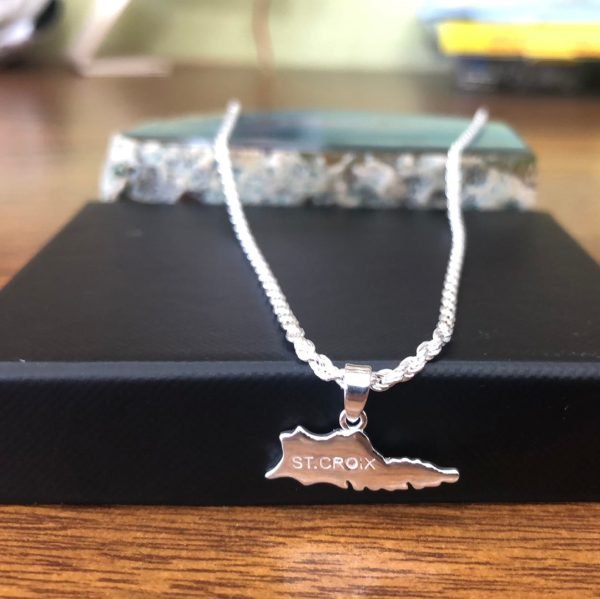 925 Sterling silver kid’s ST.Croix map s - Image 3